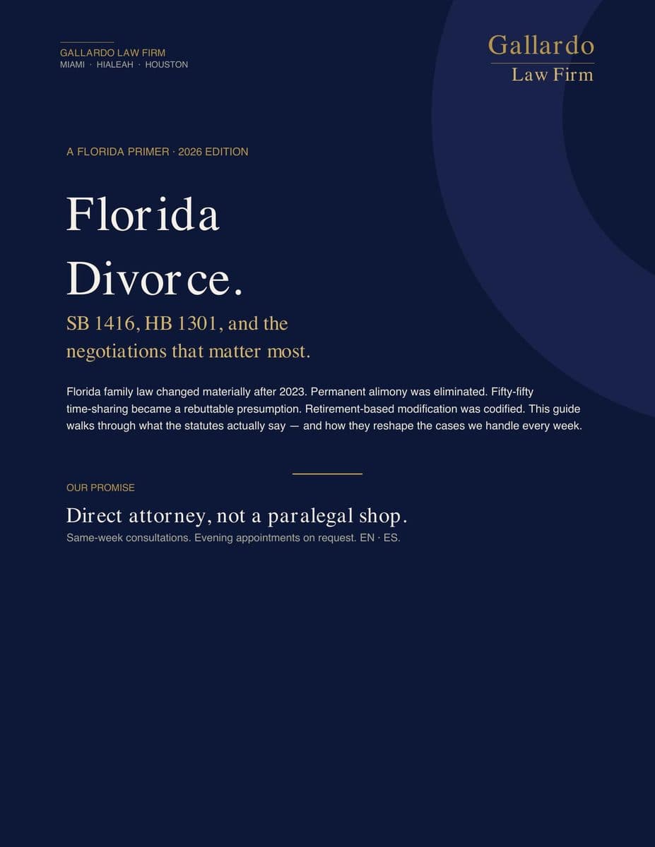 The Florida Divorce Primer — 2024 Edition — PDF cover