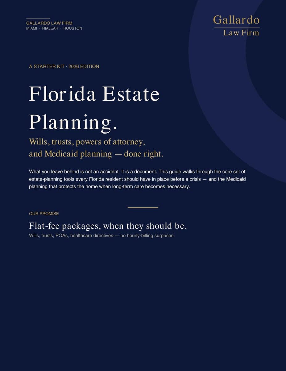 The Florida Estate Planning Starter Kit — PDF cover